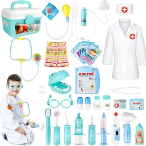 kids role play dentist surgeon vet medical 30 pcs kit
