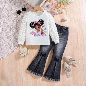 spring and autumn girls' fashion set