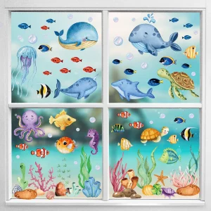 ocean window stickers under the sea