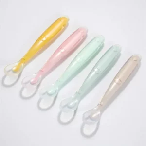 soft silicone baby spoon